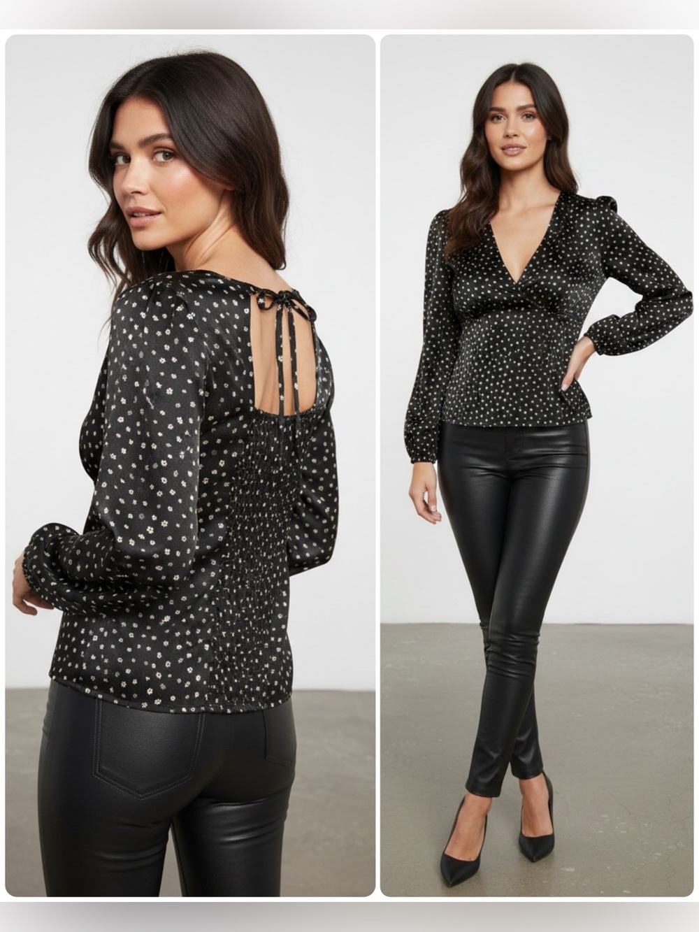Brand New Lush Jovie Satin Blouse